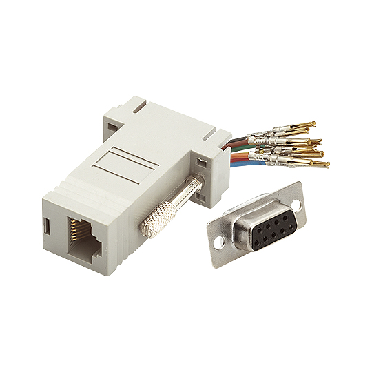 DB9 femea/RJ45 femea 