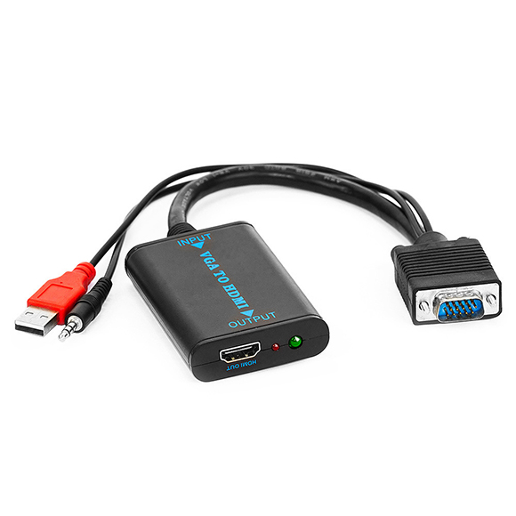 Conversor VGA x HDMI + USB